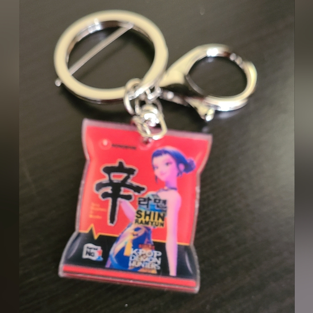 KPop Demon Hunters Red Shin Ramyun Keychain
